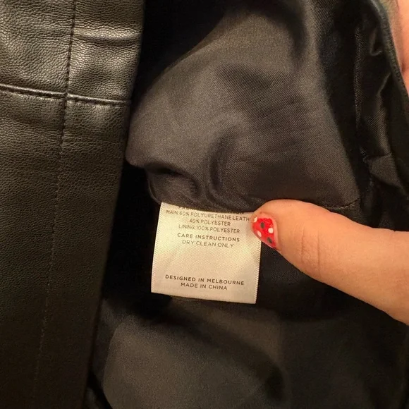 NAKEDVICE Lena black leather mini skirt small - Picture 5 of 5